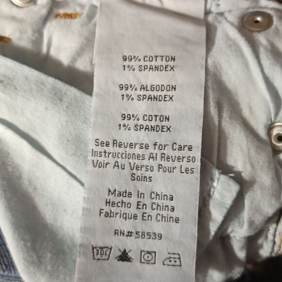 592131.STS Blue Denim Shorts Junior Size 1, W28" 2"Inseam 8"Rise - Picture 5 of 5